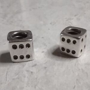 Pandora Retired Sterling Silver Las Vegas Lucky Dice Charms 790116